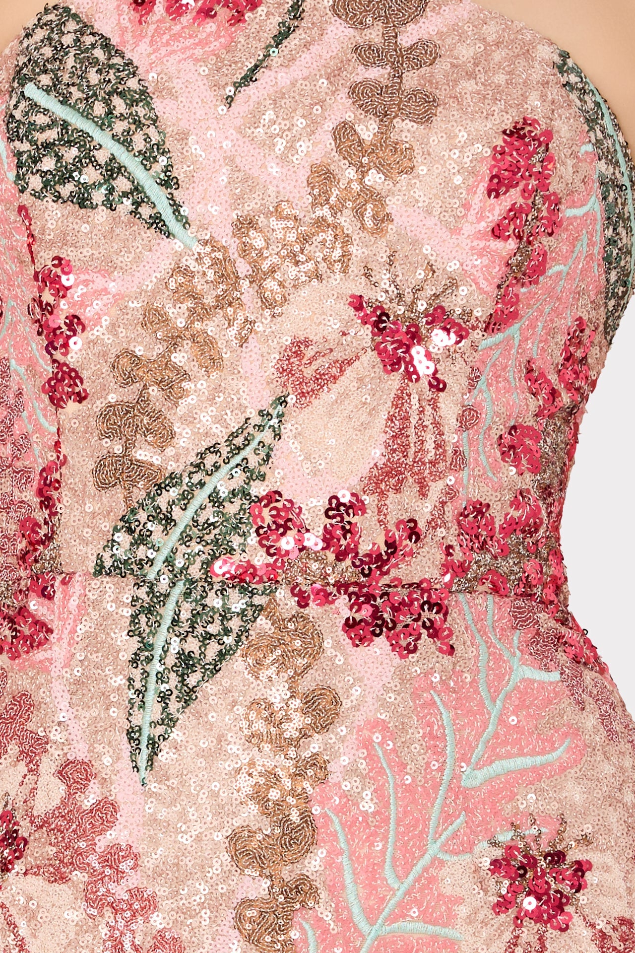 Esmeralda Sequins Strapless Dress Multi | Milly Women