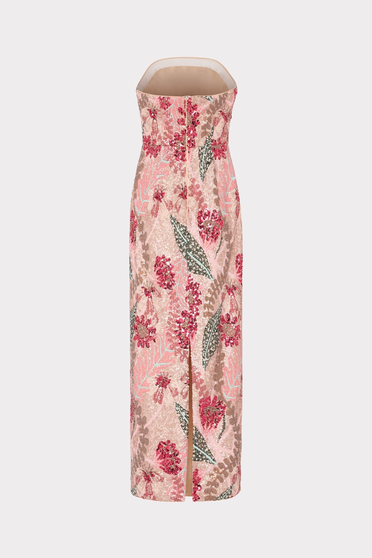 Esmeralda Sequins Strapless Dress Multi | Milly Women