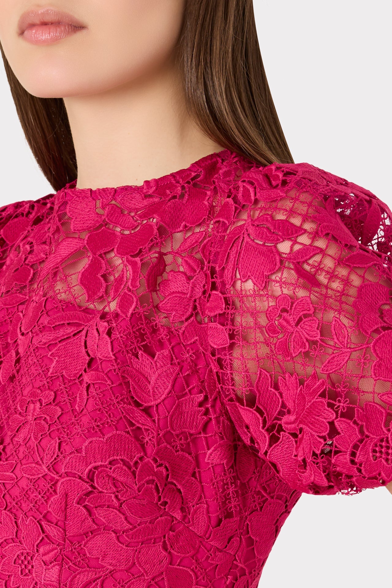 Yasmin Rose Mosaic Mini Dress Raspberry | Milly Women