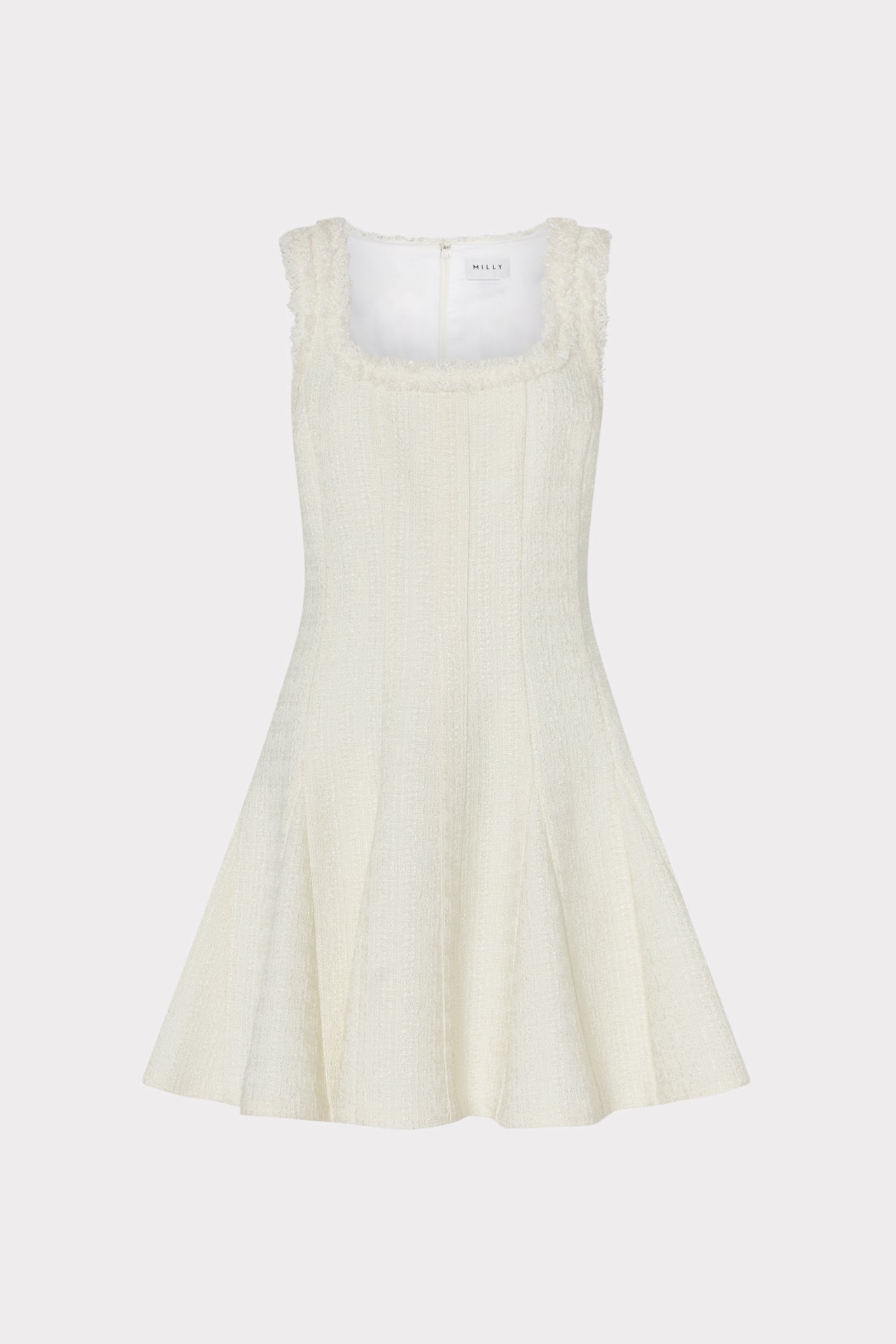 Juniper Boucle Mini Dress Ecru | Milly Women