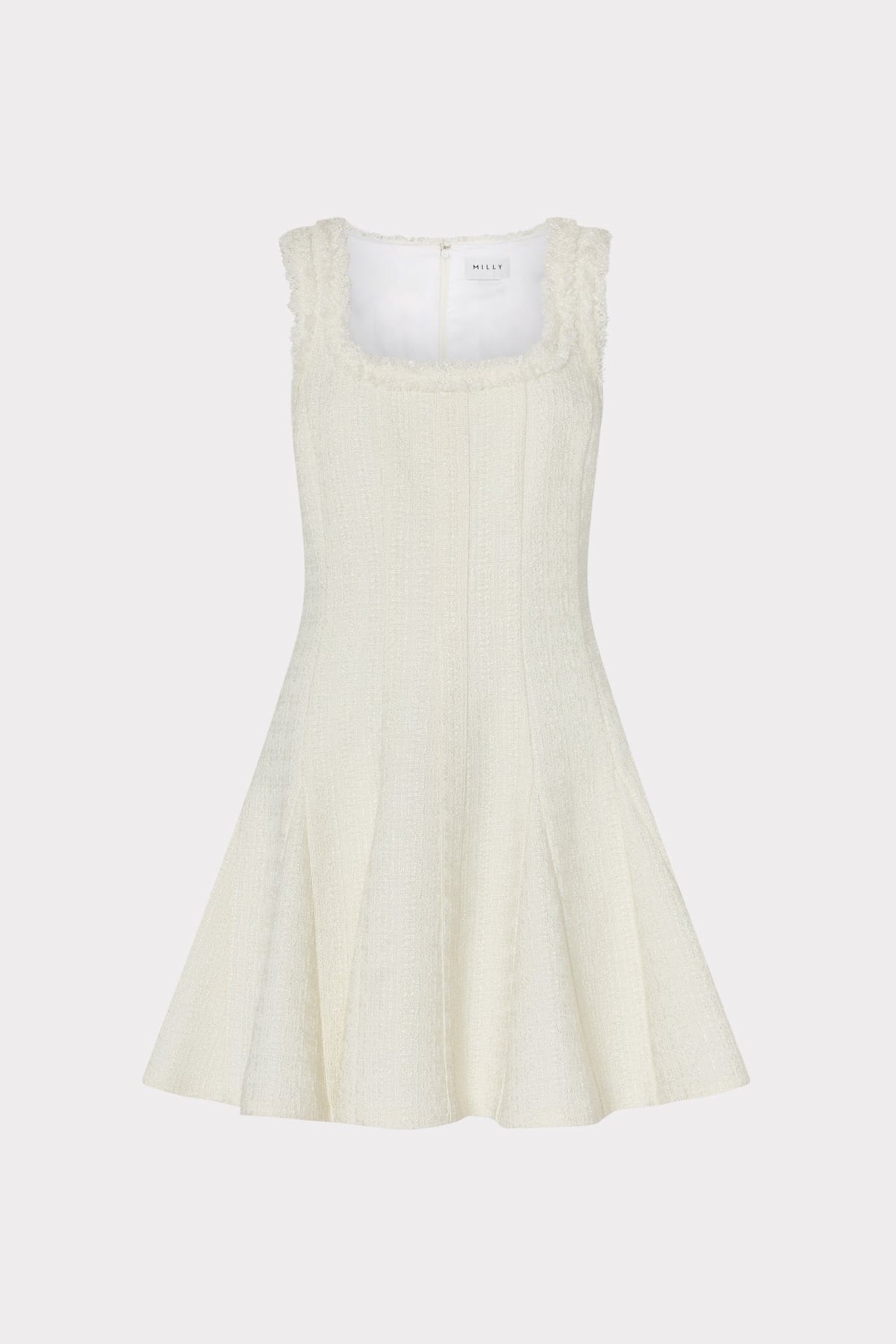 Juniper Boucle Mini Dress Ecru | Milly Women